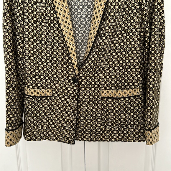Scotch & Soda. Beige and Black Blazer. - Picture 3 of 6